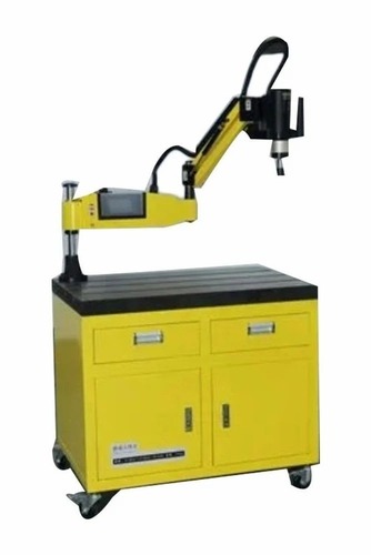 3 HP Semi Automatic Hydraulic Tapping Machine - 440 Kilograms Beige and Maroon | Low Maintenance Easy to Use Simple Operation Durable Design Low Noise Level