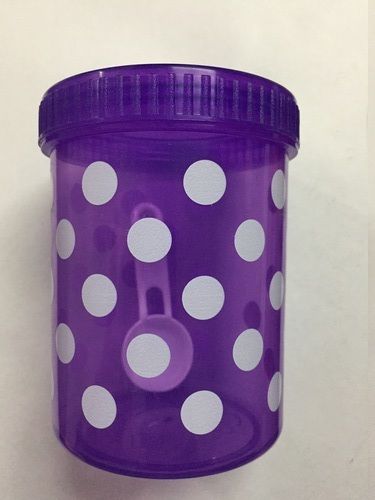 Polka Dot Plastic Household Container