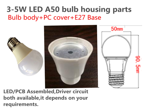 3W 5W LED Bulb Aluminum-Plastic Housing With ROHS