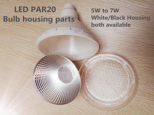 LED Bulb Housing - PBT Material, Î¦63*90mm Dimensions, Milky Color | High Light Transmittance of 92%, Quick Assembly Design