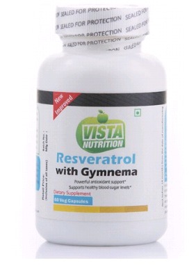 Vista Nutrition Resveratrol Plus With Gymnema Sylvestre 60 Capsules