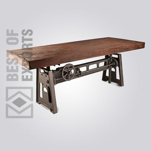 Industrial Adjustable Dining Table