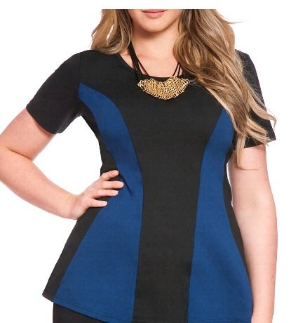 Bold Black And Blue Top