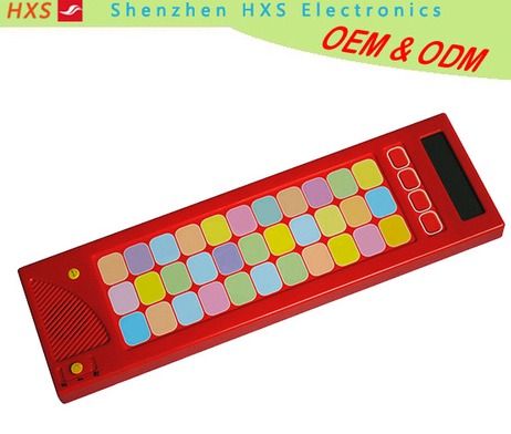 Custom Music Push Button Plastic Baby Learning Machine