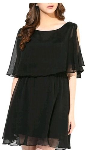 Flare Up Black Short Dress