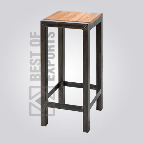 Bar Stool With Wooden Seat Dimension(L*W*H): 46Lx46Wx100H  Centimeter (Cm)