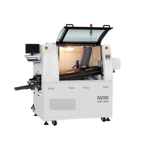 Lead Free LED Assembly Wave Soldering Machine - 2100*1200*1600mm 700KG Weight Automatic Control System PID & SSR Temperature Control