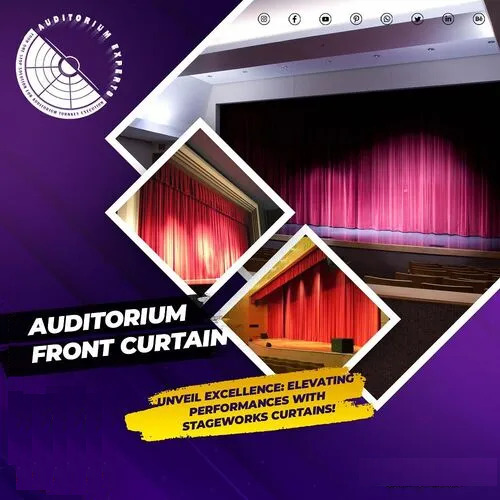 Impeccable Finish Auditorium Stage Curtains Auditorium Works C