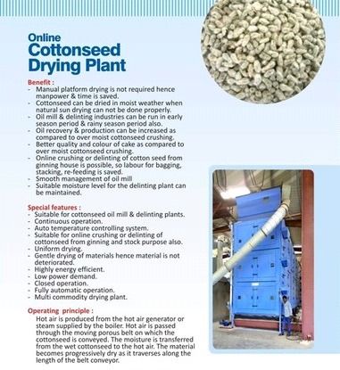 Cotton Seed Drying Plant