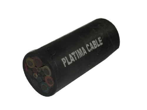 Black Heat And Fire Resistant Rubber Multicore Platima Composite Cable