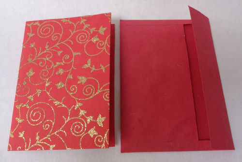 Glitter Cards And Envelope