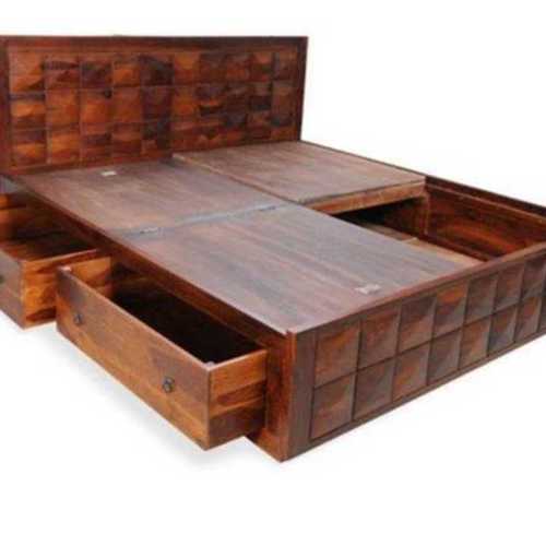 Sturdy and Durable Wooden Bed