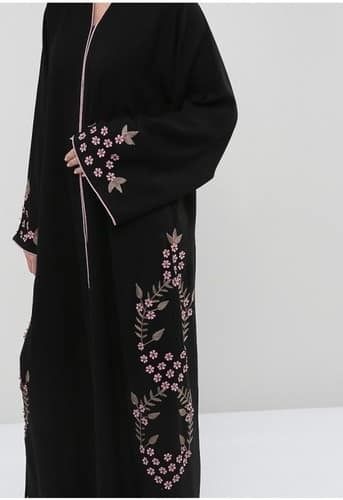 - Hayaa Embroidery Fabric For Abaya & Burkha