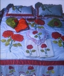 Wedding Bedding Set - Luxurious Cotton Blend, Elegant Design with Exquisite Detailing