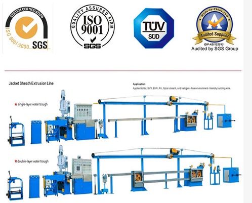 Sky Blue High Speed Pvc Cable Machine For Building Wire