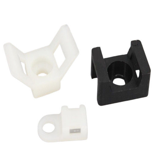 Cable Tie Mounting Bases - Color: White