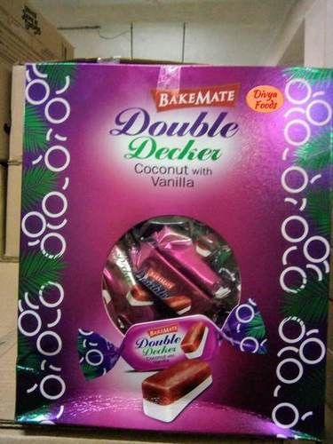 Bakemate Double Decker Coconut Vanilla Flavor Chocolates