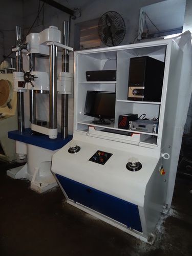 White And Blue Industrial Grade Electronic Universal Testing Machines