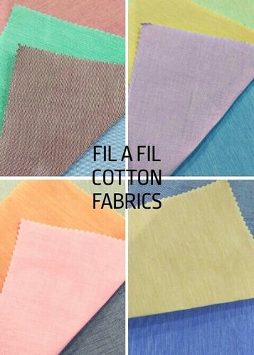 Carbon Peach Plain Fil A Fil Shirting Fabrics