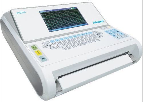 White 12 Channel Ecg Machine