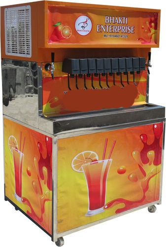 Colorful Fully Automatic Type 10 Valve Soft Drink Dispenser Machine