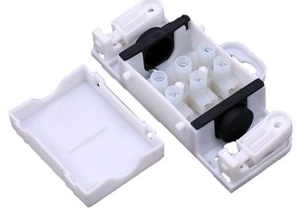 White Ip54 Electric Waterproof Connector Junction Box