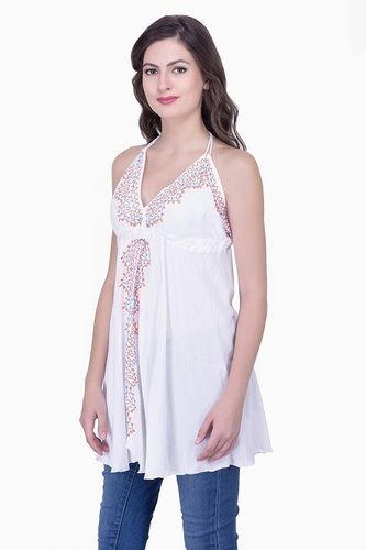 Stylish Rayon Embroidered Top Age Group: Female