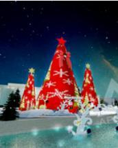 Indoor And Outdoor Creactive Christmas Tree Screen