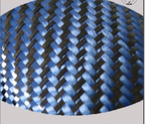 Carbon Blue Aramid Twill Blended Fabric Roll