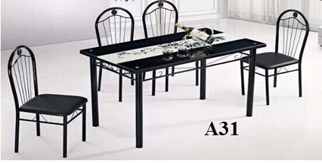 Glass Dining Table Set