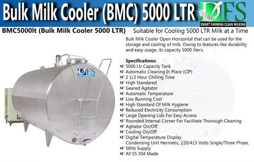 Bulk Milk Cooler 5000ltr