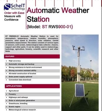Rk900-01 Automatic Weather Station Meteorological Monitoring Station