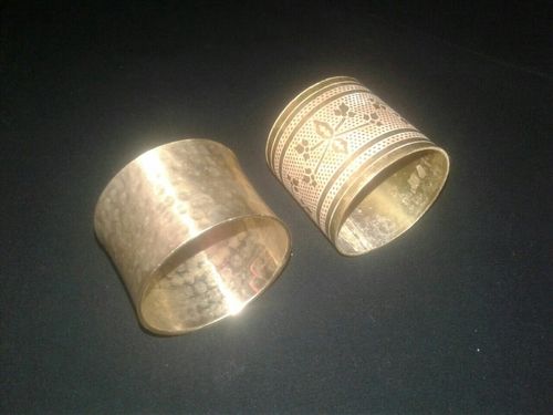 Brass Napkin Ring - Premium Quality Brass, Elegant Design, Fine Finish, Glossy Shine, Intricate Pattern