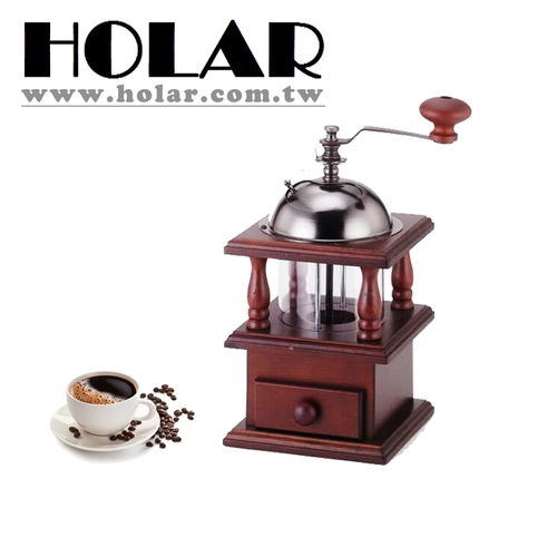 Vintage Style Manual Coffee Mill With Access Drawer