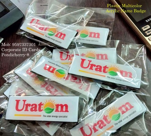 Name Plastic Printed Badges By Corporate ID Cards