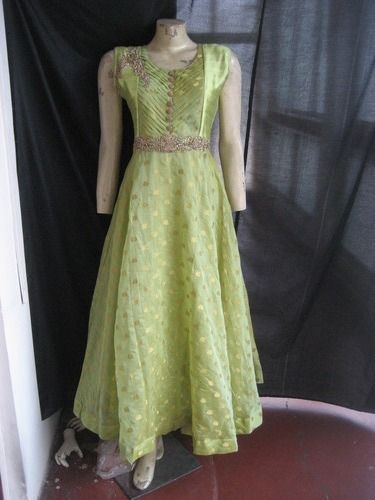 Light Green Banarasi Buti Salwar Suit