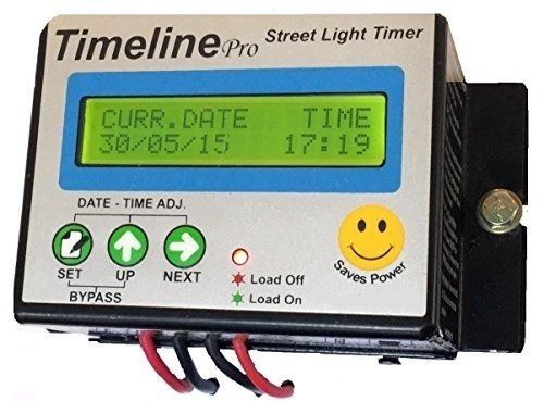 Black Timeline Presettable Timer With Surge Protection Up To 4000 Volts