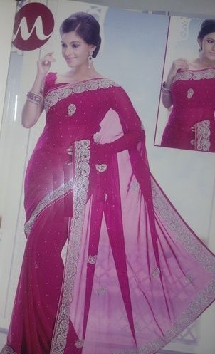 Pink Color Designer Fancy Saree