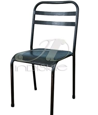 Brown Stackable Metal Chair