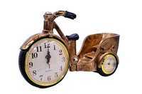 Rickshaw Shape Decorative Shelf Clock