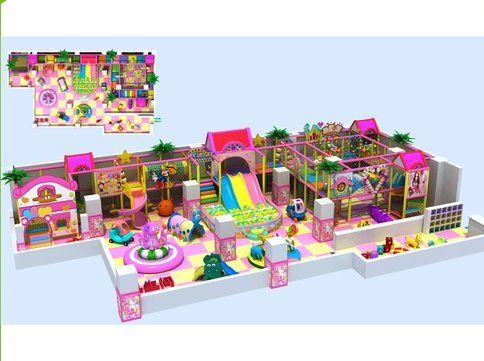 Indoor Playground Colorful Soft Play Castle