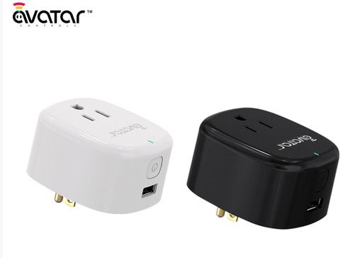 Avatar Controls Mini Smart WiFi Plug, White