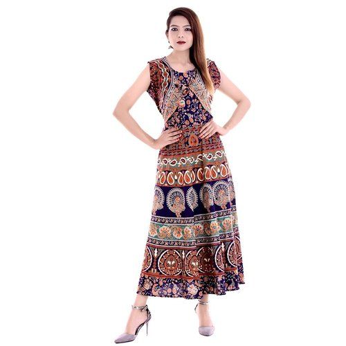 Jaipuri Printed Cotton Dress