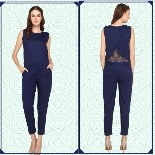 Cool Dry La Zoya Blue Sleek Jumpsuit