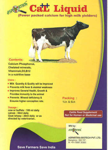 Cal++ Liquid Cattle Feed Supplement