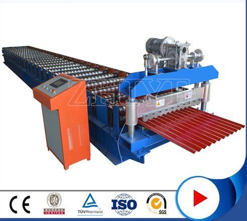 Silver Galvanized Corrugated Roofing Sheet Forming Machine