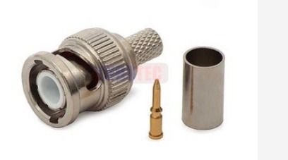 RG59 RG6 Cable Connector BNC Crimp Type Plug