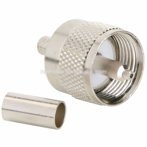 Silver Connectors UHF PL 259 for RG58 RG59