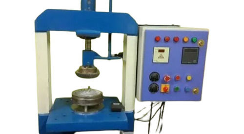 Paper Plate Making Machine - Color: Blue