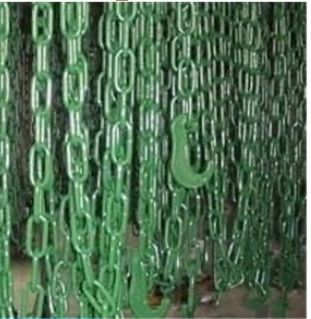 Painted G80 Lashing Chain With Hooks